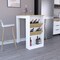 Tuhome Napoles Multistorage Pantry Cabinet, 5 Interior Shelves, Metal Handle, White/Macadamia IBM8990 - alternate 2